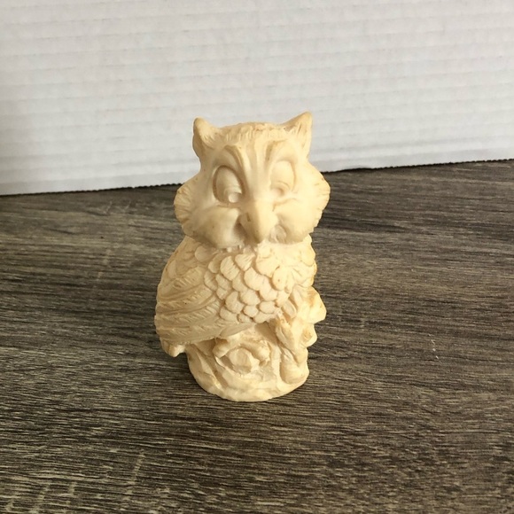 Vtg Italian Owl Sculpture by A. Santini - Picture 1 of 12